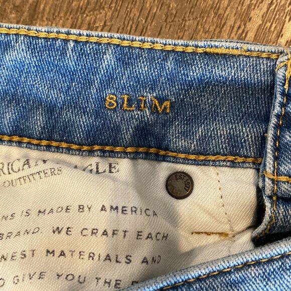 AMERICAN EAGLE Extreme Flex 4 Distressed Slim Jeans 29x30 - Picture 7 of 10